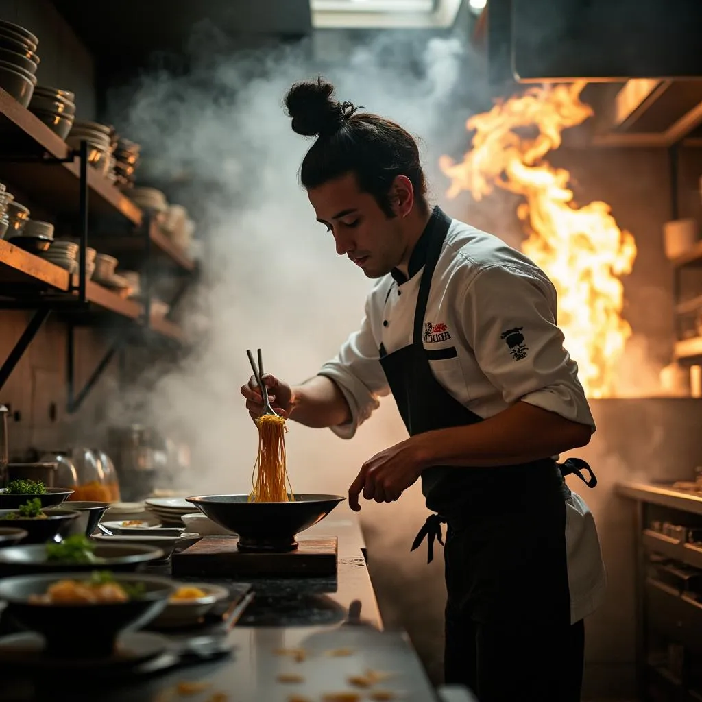 Chef trabajando